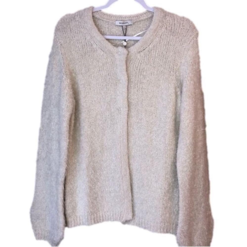 Sandwich Brand Cream Cozy Round-Neck Cardigan
